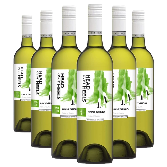 Case of 6 Head over Heels Pinot Grigio 75cl White Wine